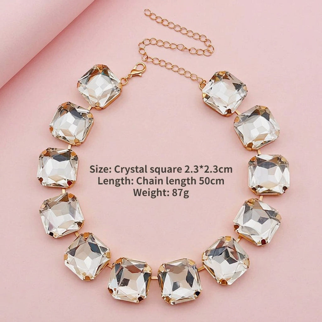 Girocolli con strass geometrici