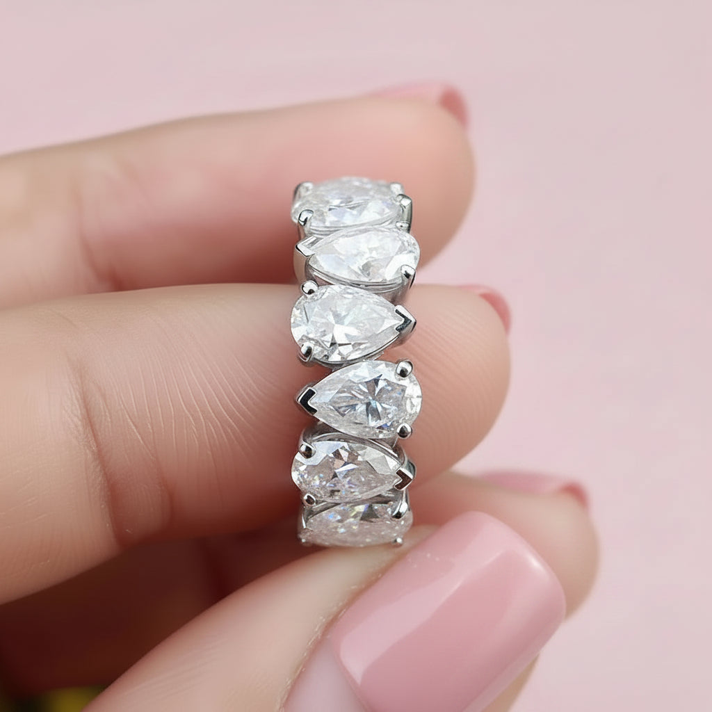 Lab Diamond Tennis Rings
