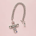 Lips Crystal Cross Necklace
