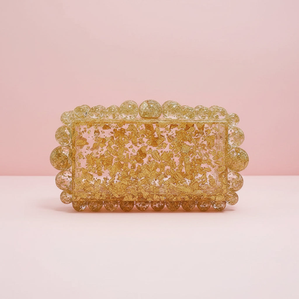 Bubbles Acrylic Clutch Bag