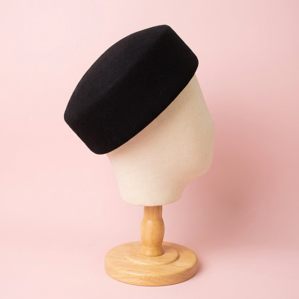 Pillbox Wool Hat