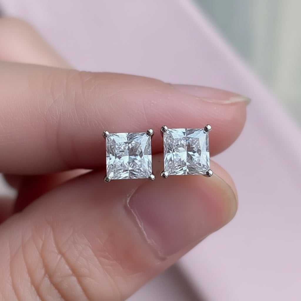 Princess cut lab diamond