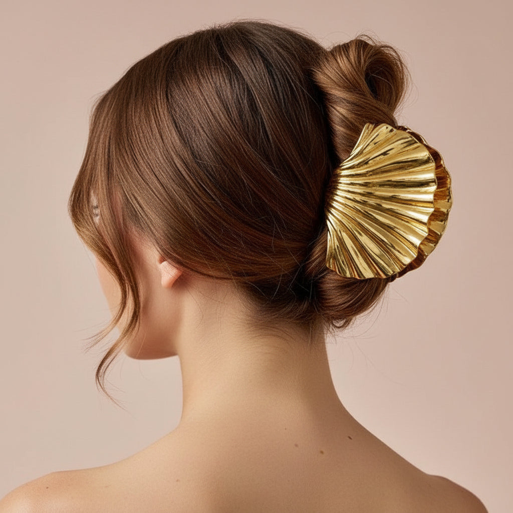 Shell Shape Hair Claw Clips