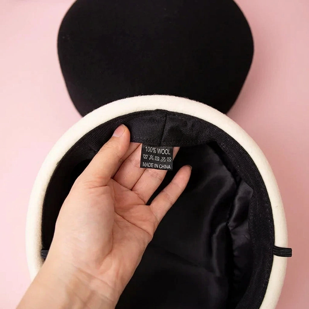 Pillbox Wool Hat