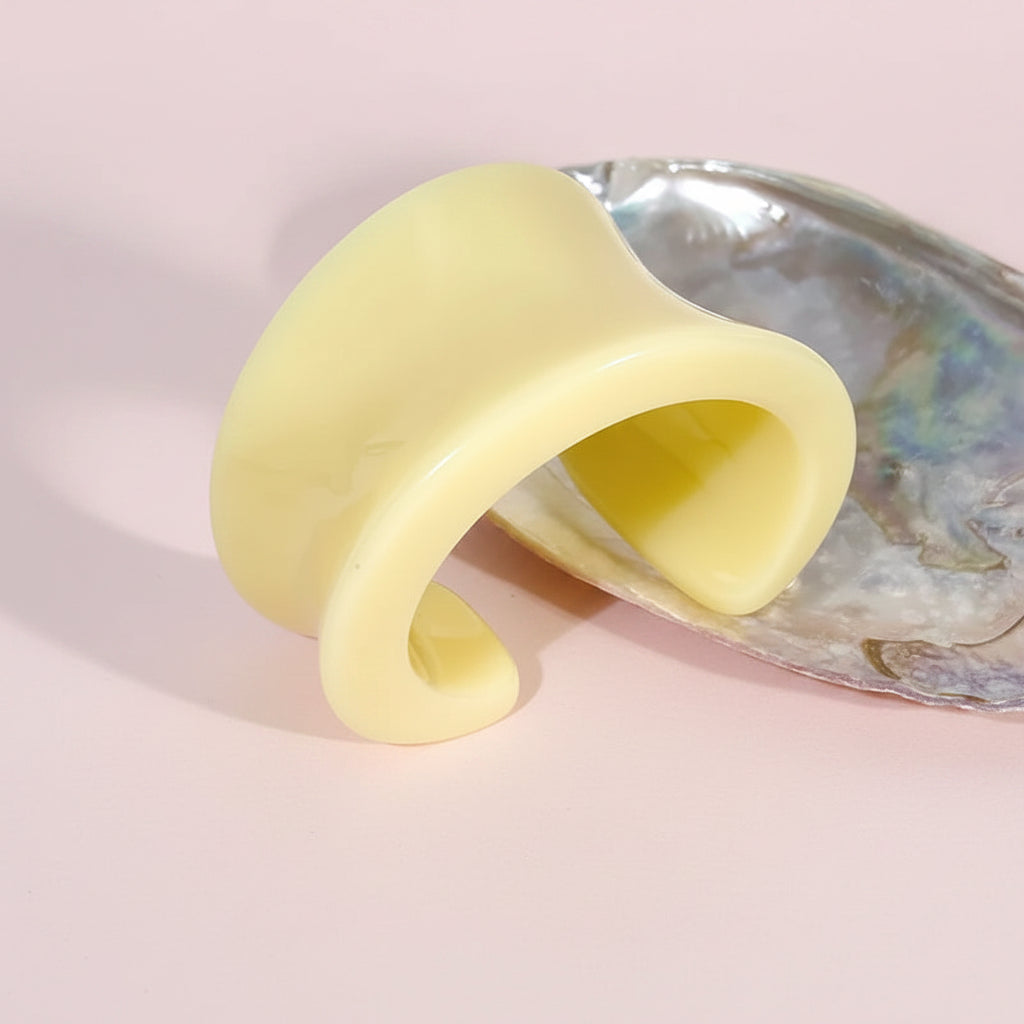 Irregular Acrylic Resin Open Bangles