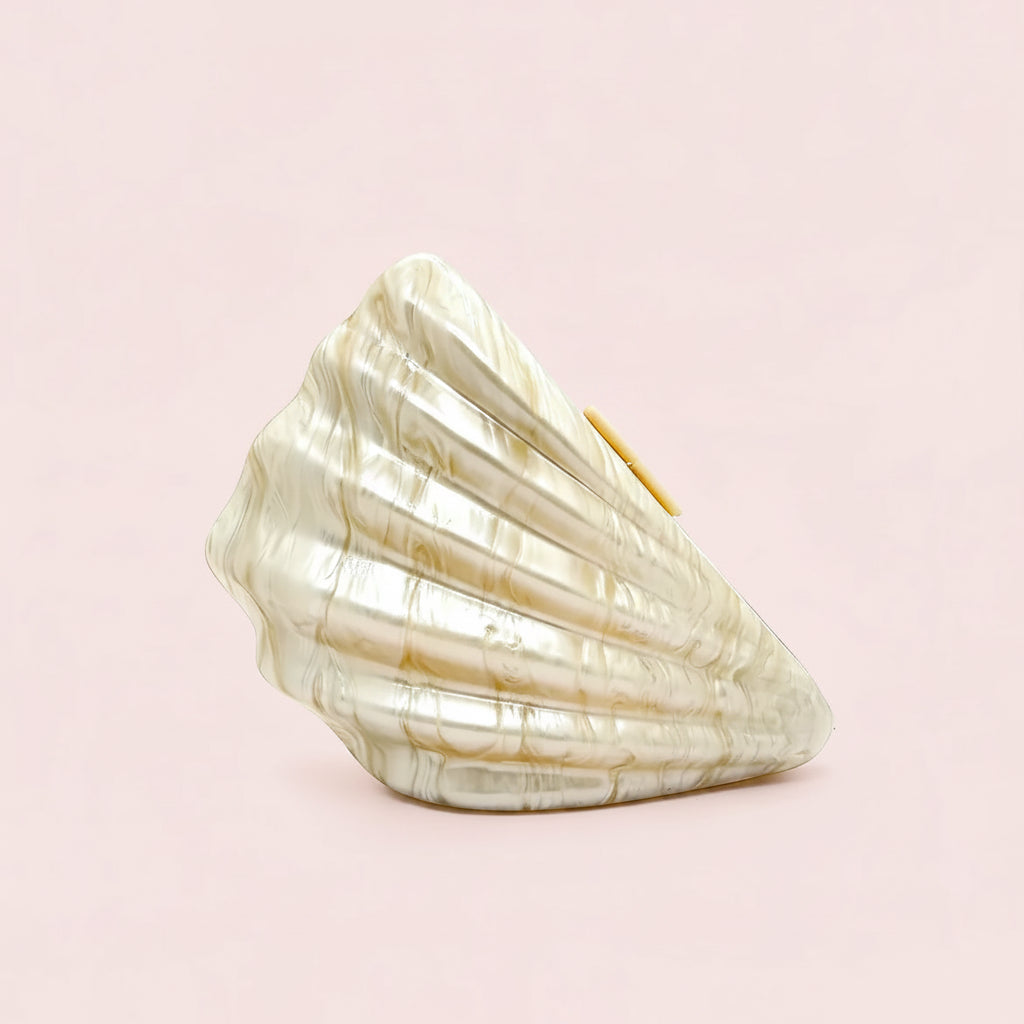 Sculptural Shell Clutch Bag
