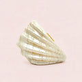 Sculptural Shell Clutch Bag