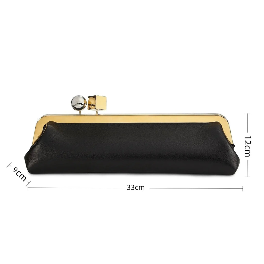Kisslock Frame Clasp Pouch Clutch Purse