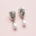 Surrealist Face Baroque Earrings