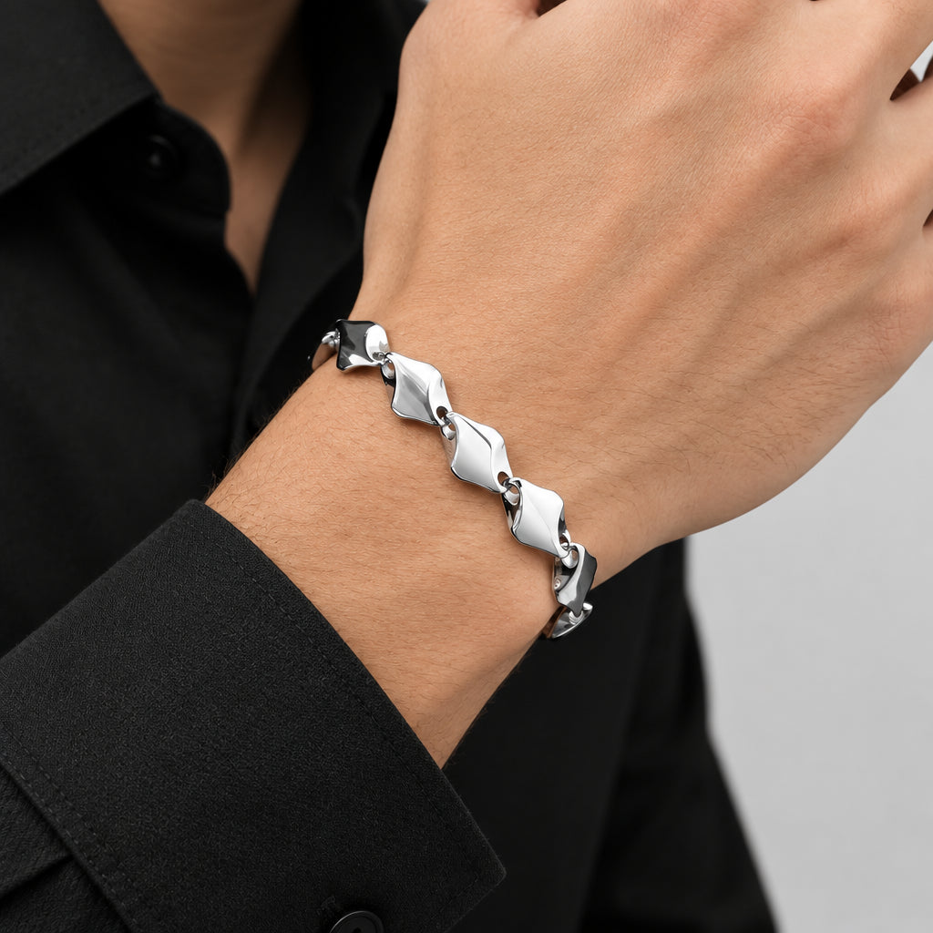 Geometric Chain Bracelet