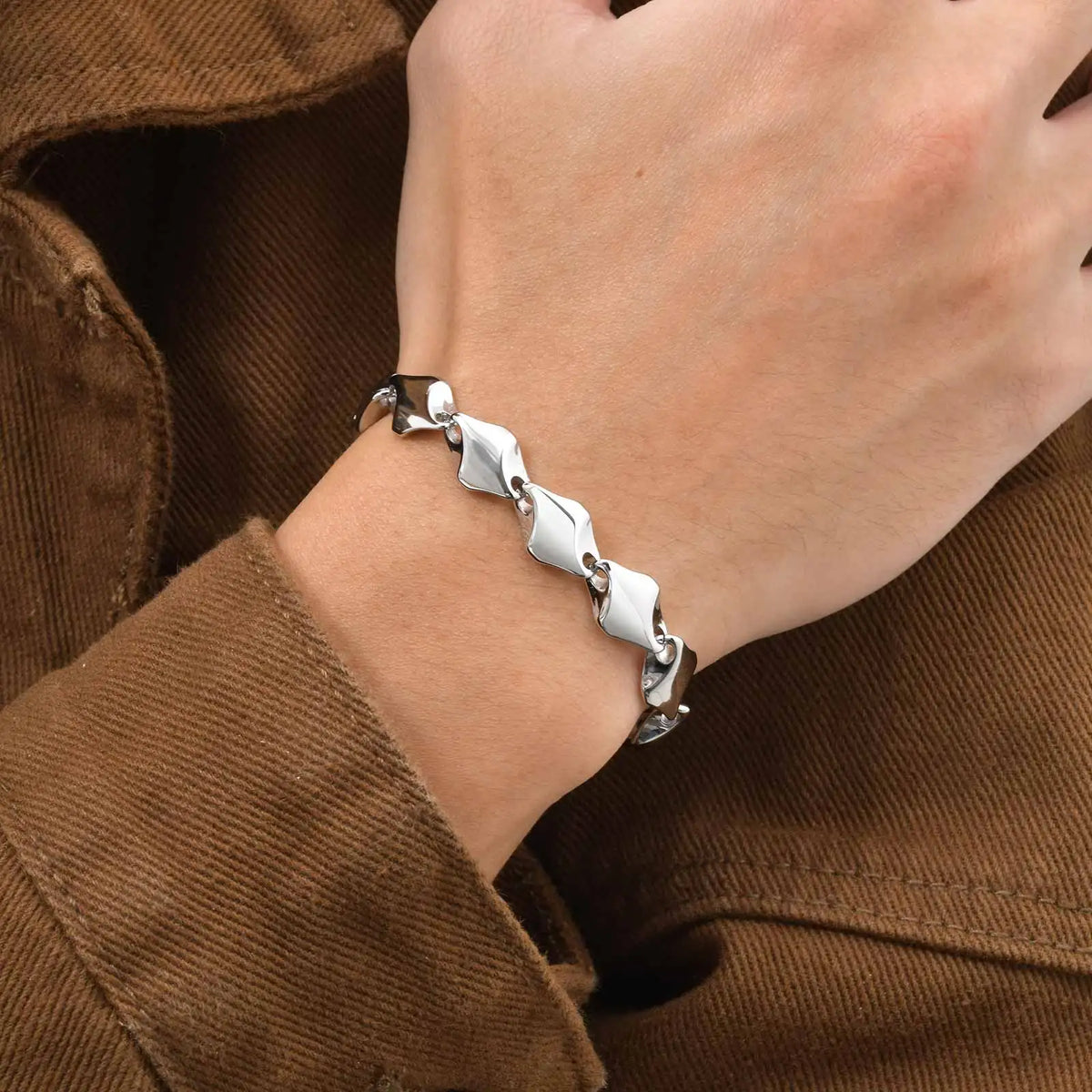 Geometric Chain Bracelet