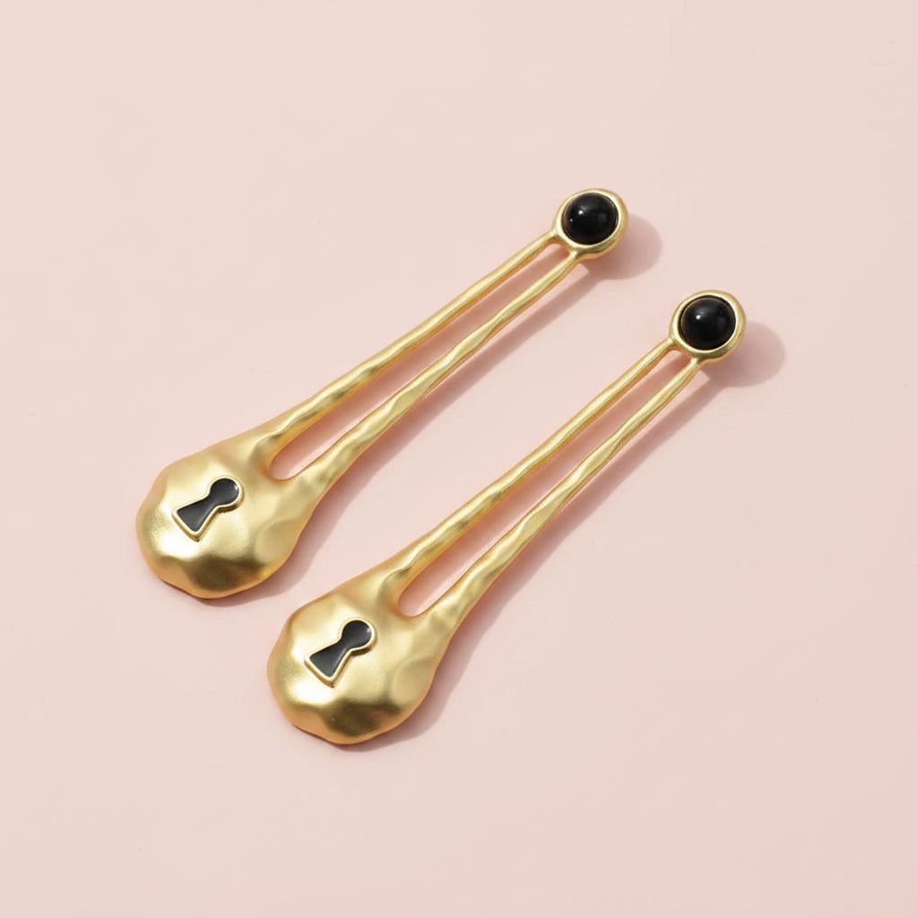 Surrealist Lock Earrings