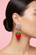 Strawberry Rhinestone Earrings