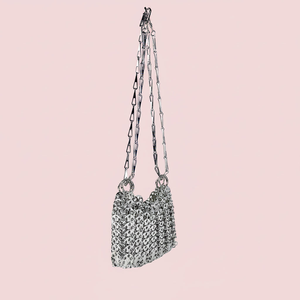 Metal Sequin Beaded Bag