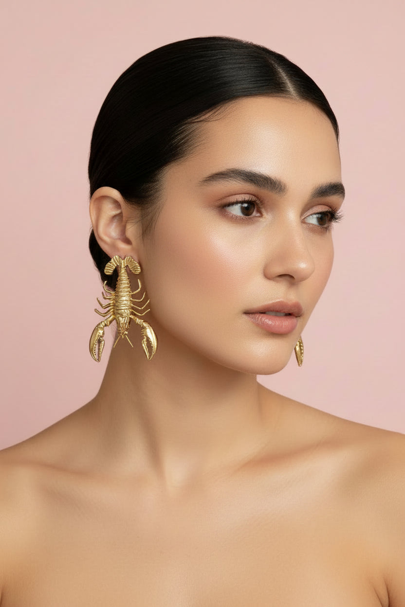 Lobster Surrealist Earrings