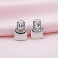 Statement Geometric Crystal Earrings
