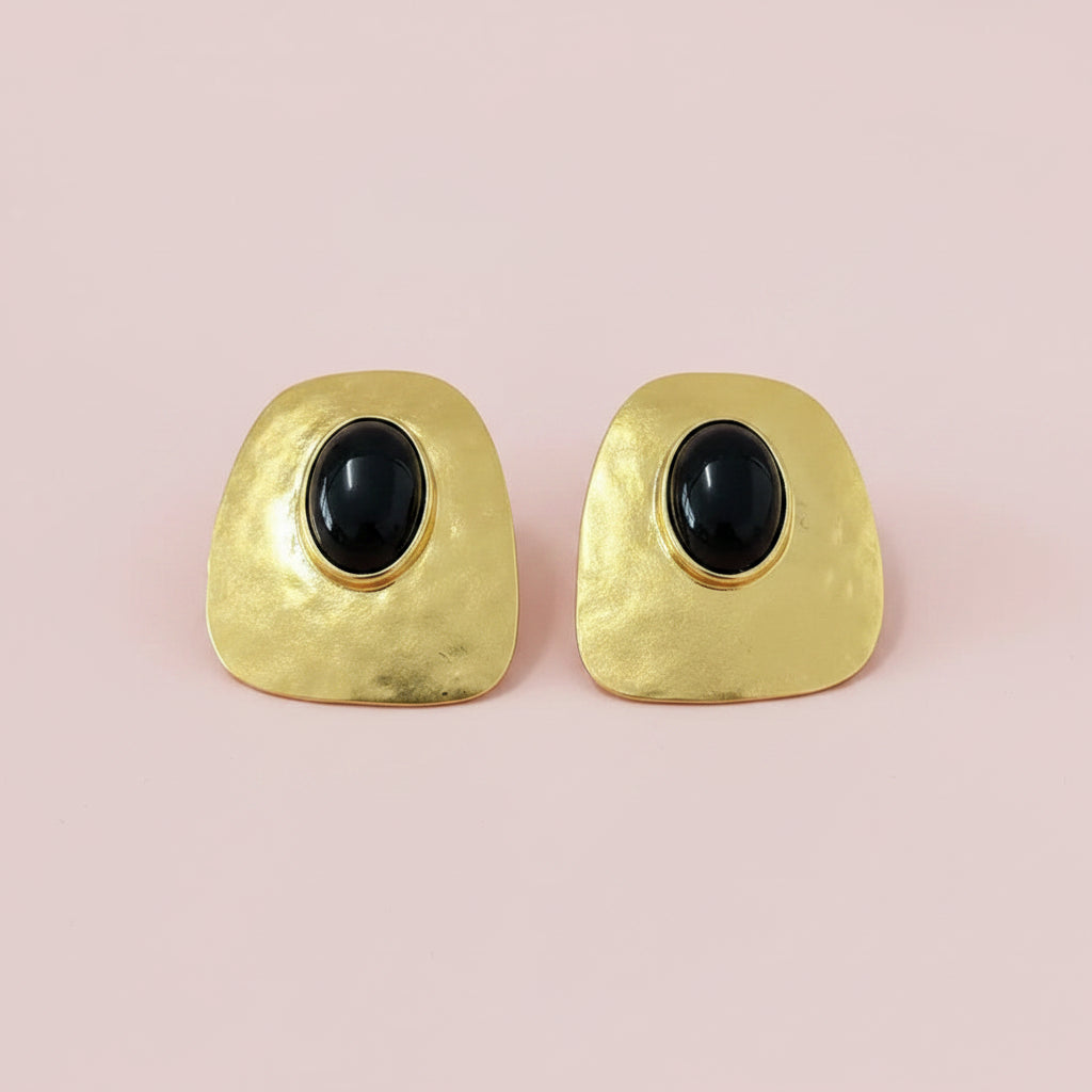 Stone Geometric Earrings