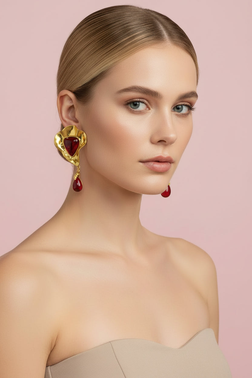 Statement  Water Drop Dangle Earrings