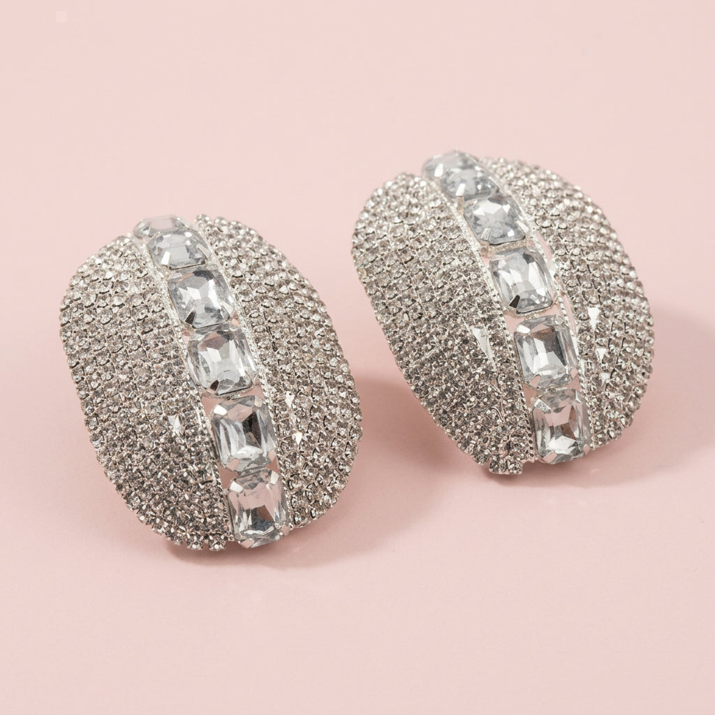 Ellipse Ear Clip Earrings