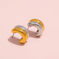 Small Chunky Hoop Earrings