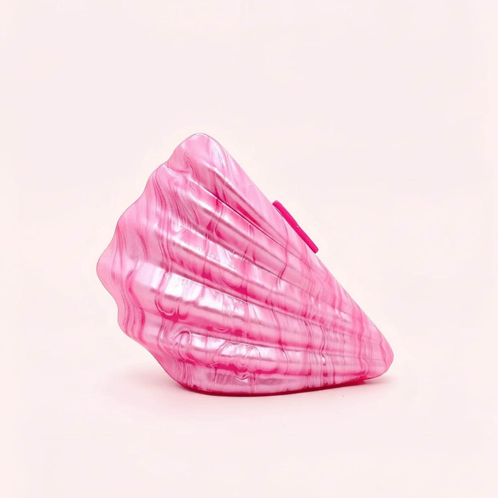 Sculptural Shell Clutch Bag