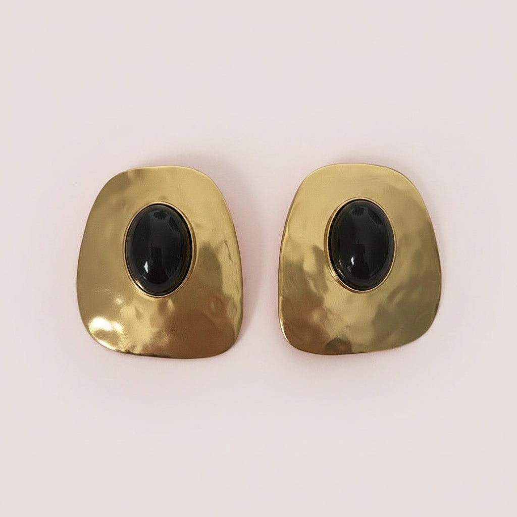 Stone Geometric Earrings