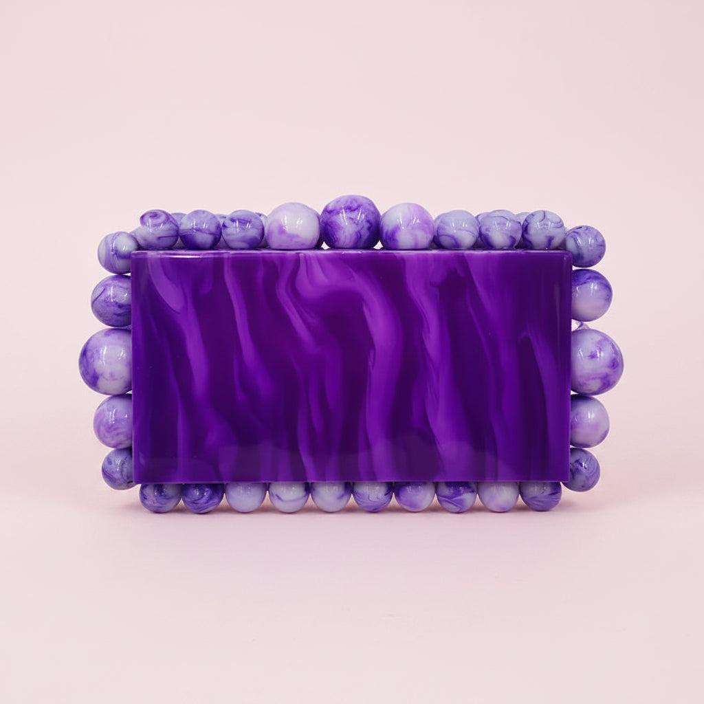Bubbles Acrylic Clutch Bag