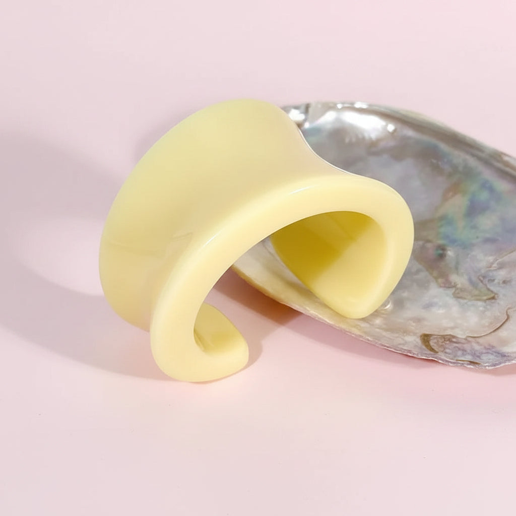Irregular Acrylic Resin Open Bangles