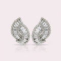 Curves Rhinestone Clip Earrings