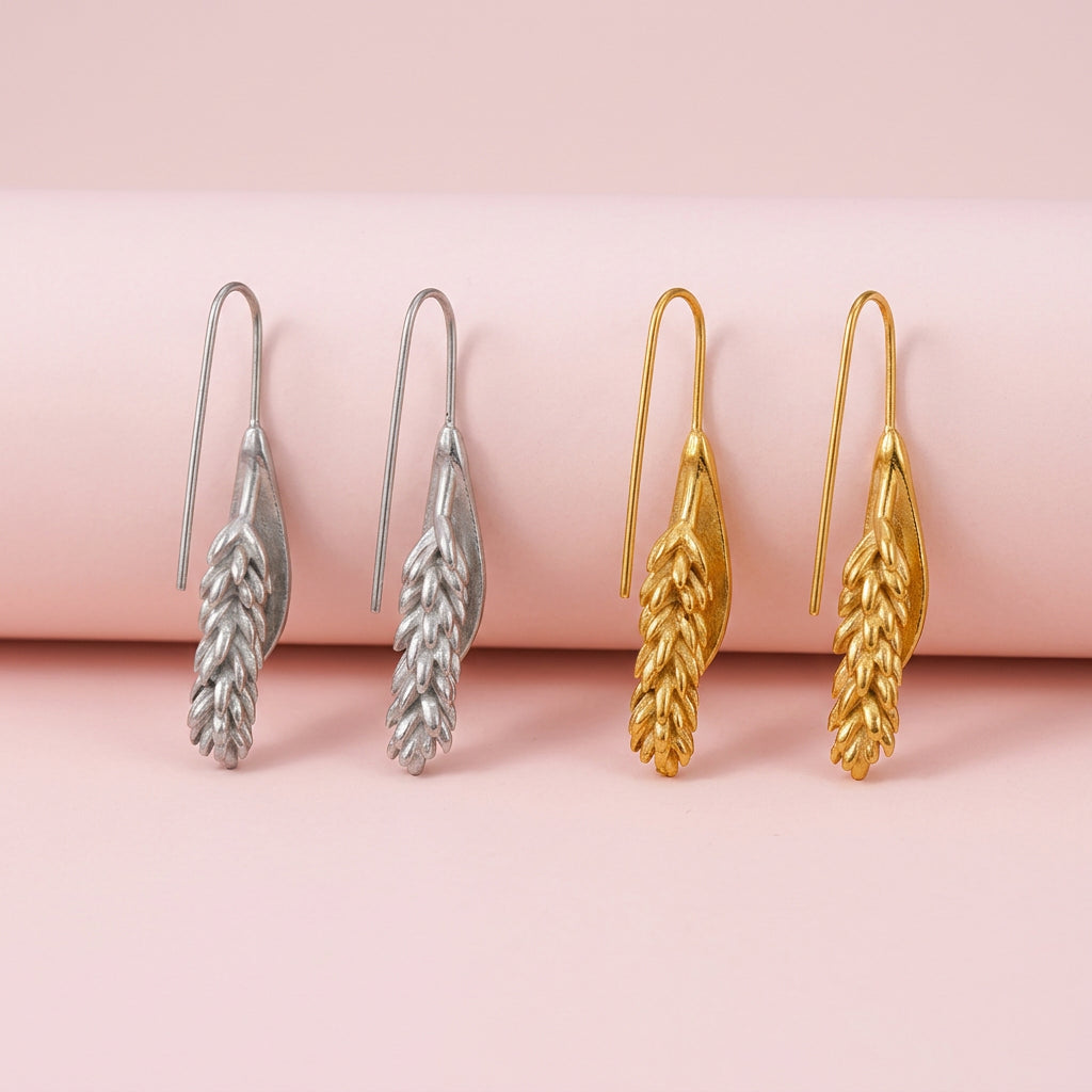 Surrealist Wheat Earrings