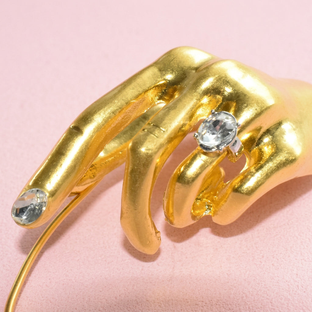 Orecchini earcuff a mano surrealista sinistra
