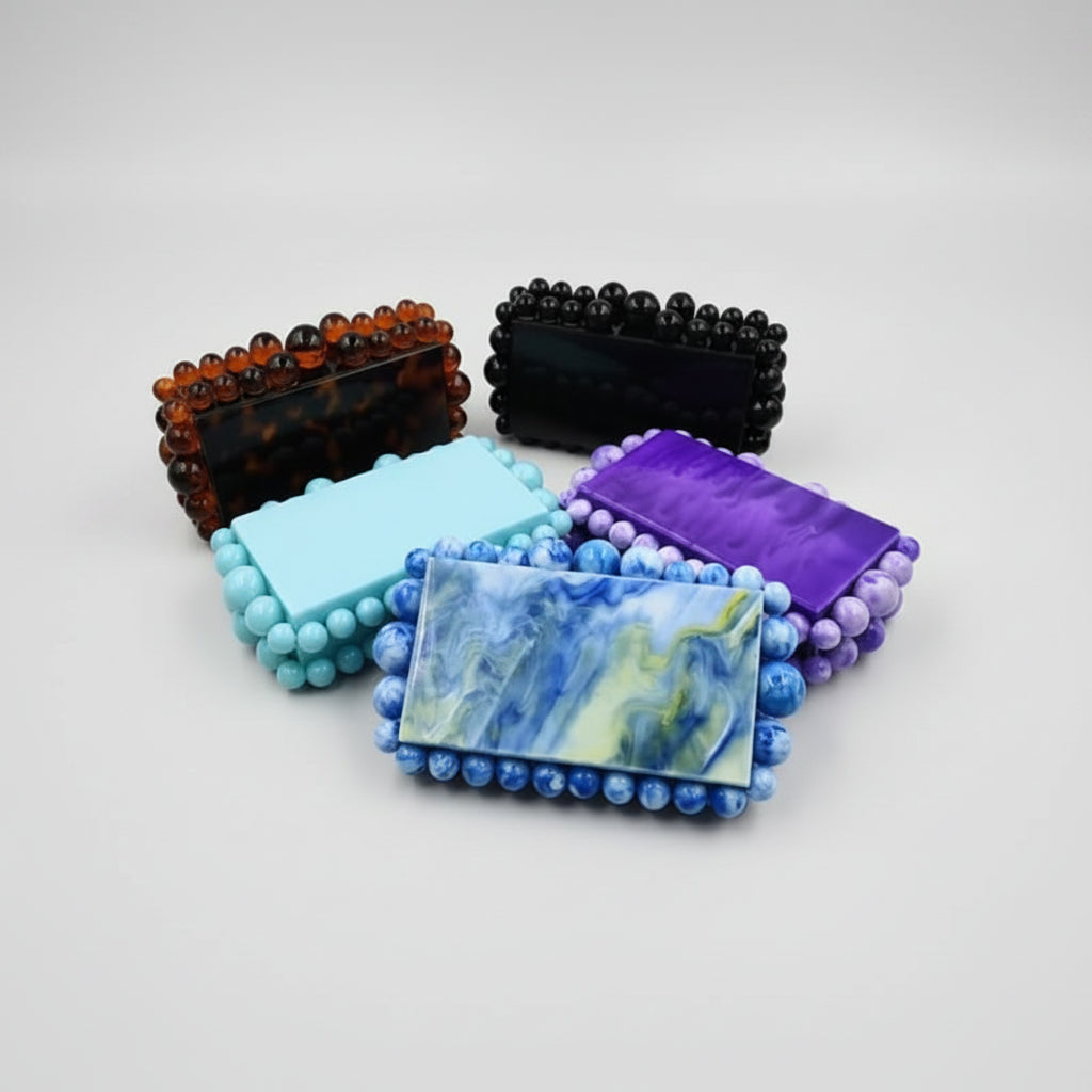Bubbles Acrylic Clutch Bag