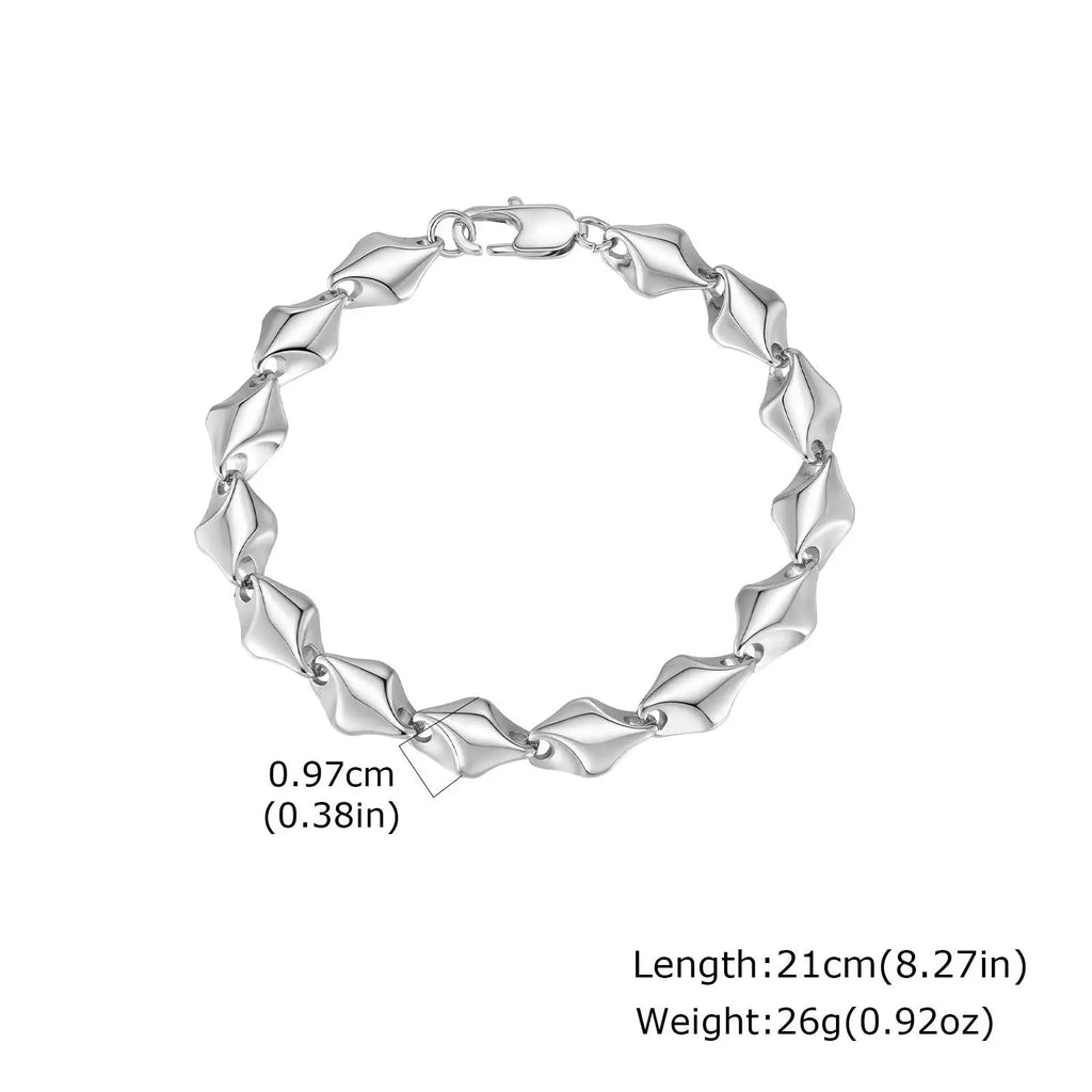 Geometric Chain Bracelet