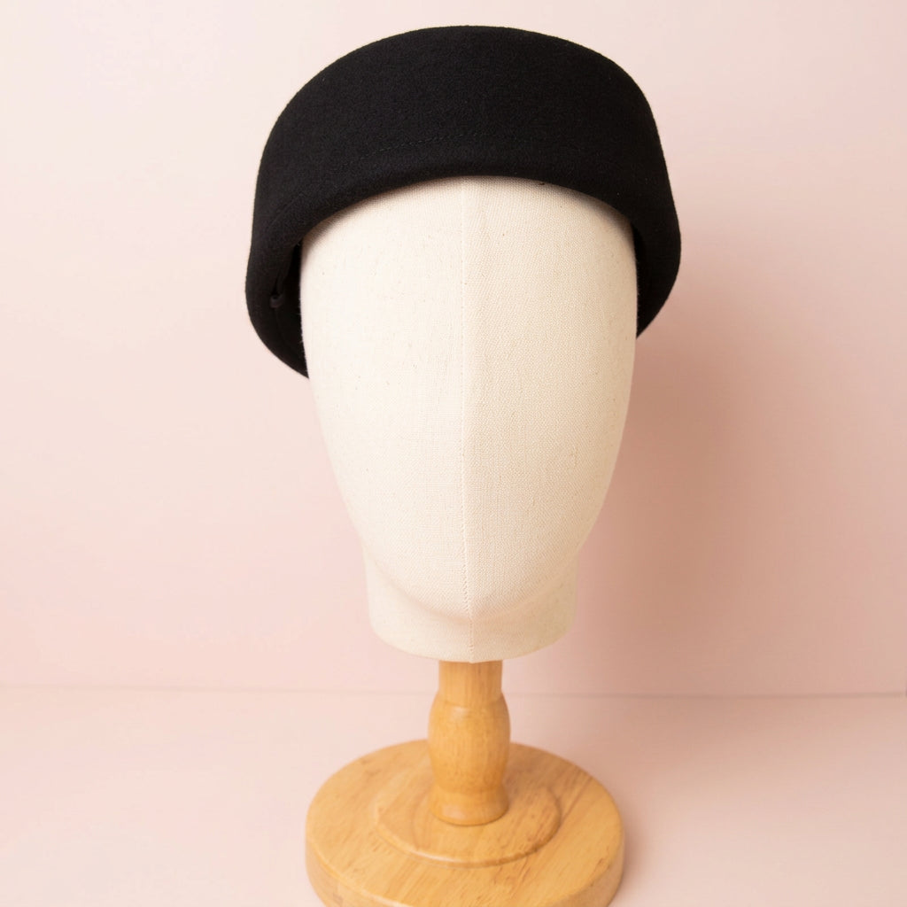 Pillbox Wool Hat