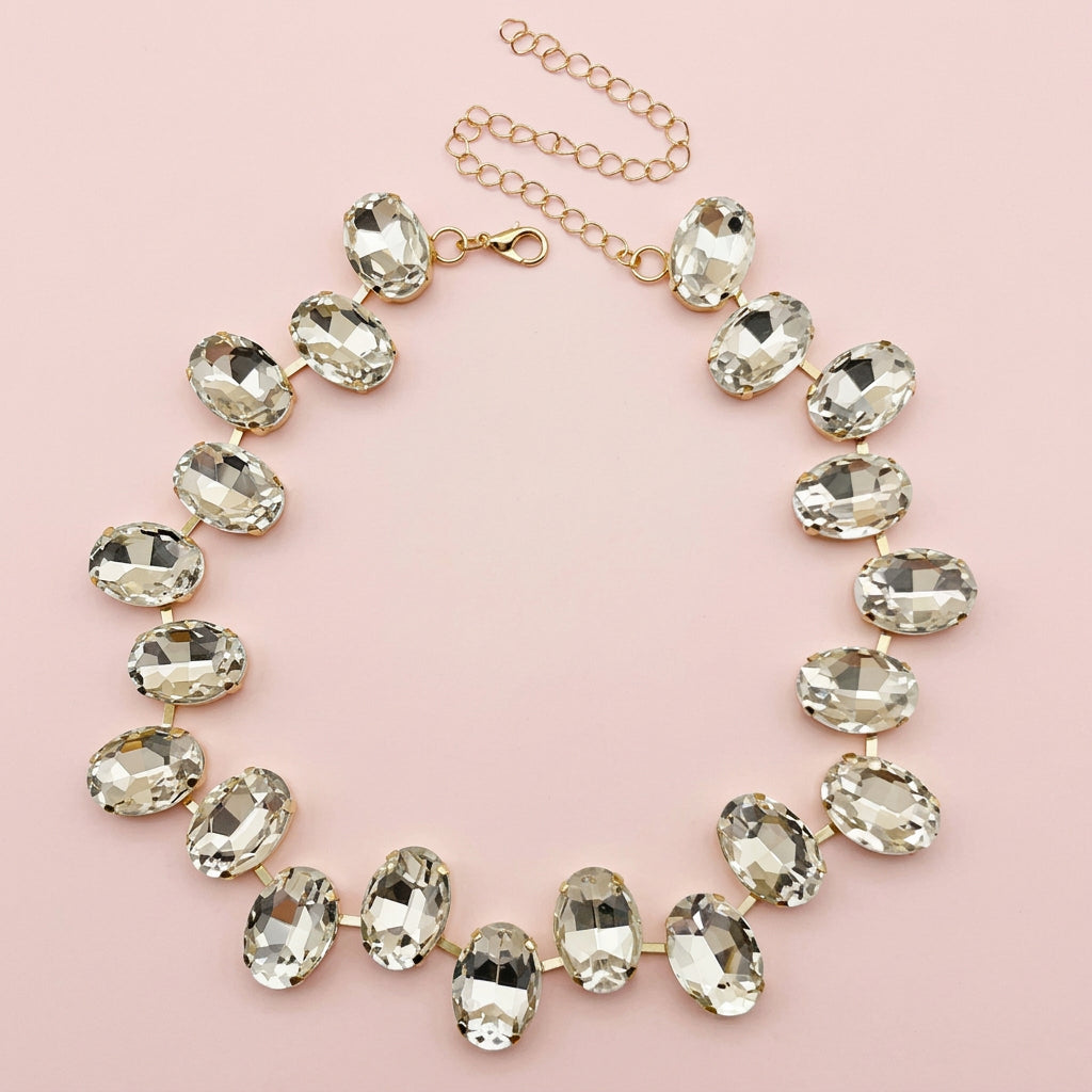 Girocolli con strass geometrici