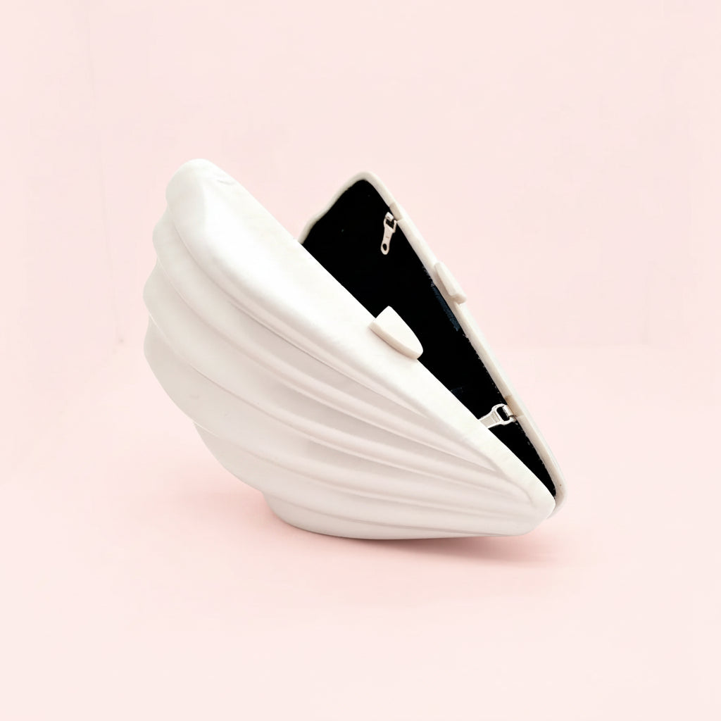 Sculptural Shell Clutch Bag