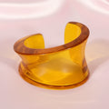 Irregular Acrylic Resin Open Bangles